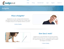 Tablet Screenshot of nudgeme.com